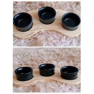 Conjunto Tábua com 3 Ramequim