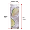 Conjunto 2 Copos de Vidro para Drink  320mL - Image 2