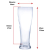 Conjunto 4 Copos de Vidro Weiss Grande para Cerveja 675ml - Image 3