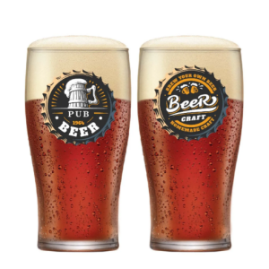 Jogo de Copos de Vidro para Cerveja 590ml - 2 Unidades