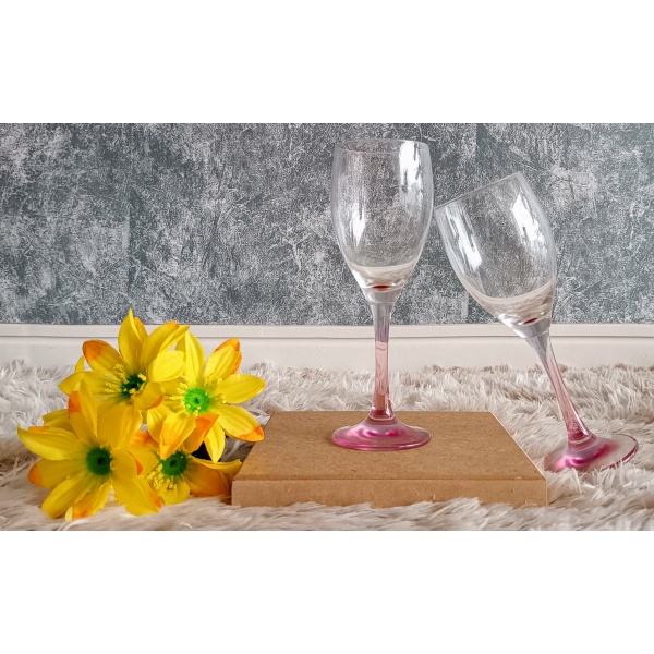 Kit Presente: Contém 2 Taças Cristal Rosê para Vinho 255ml + 1 Garrafa Vinho 750ml - Image 2
