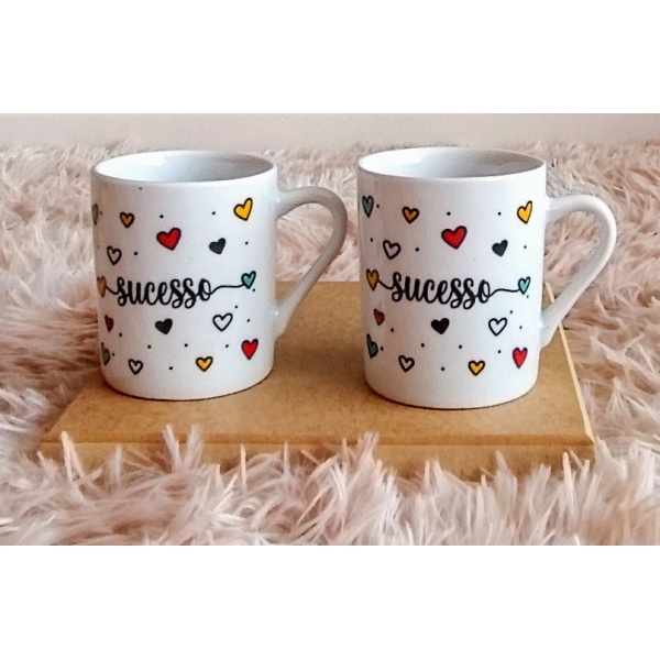 Caneca de Cerâmica 140ml Decorada - Image 3