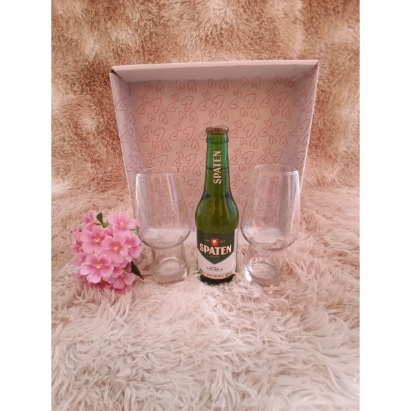 Kit Presente: Contém 2 Copos de Vidro Atlanta Craft Beer Vidro 473ml +1 Cerveja Long Neck