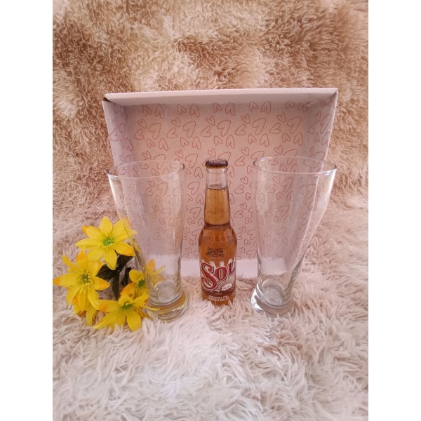 Kit Presente: Contém 2 Copos de Vidro Weiss Grande para Cerveja 675ml + 1 Cerveja Long Neck - Image 3