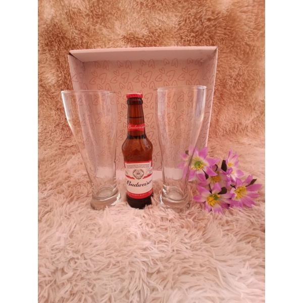 Kit Presente: Contém 2 Copos de Vidro Weiss Grande para Cerveja 675ml + 1 Cerveja Long Neck - Image 2