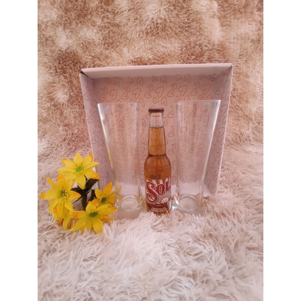 Kit Presente: Contém 2 Copos de Vidro Weiss Polite Grande para Cerveja 685ml + 1 Cerveja Long Neck - Image 3