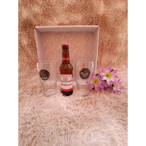 Kit Presente: Contém 2 Copos de Vidro para Cerveja 590ml + 1 Cerveja 355ml - Image 2