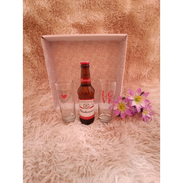 Kit Presente: Contém 2 Copos de Vidro para Drink 320ml + 1 Cerveja Long Neck - Image 2