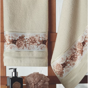 Toalha de Rosto Felpuda Estampada Dianneli 310g/m² - Sensação – 100% Algodão