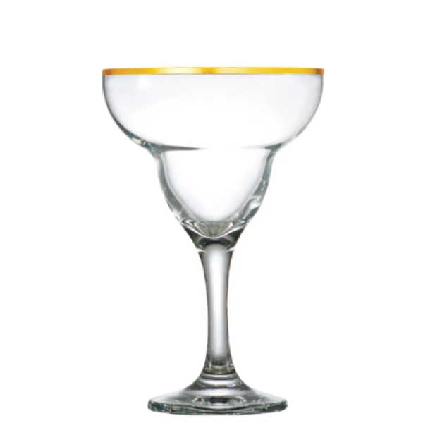 Taça de Vidro com Filete de Ouro Margarita para Drink 300ml - Image 2