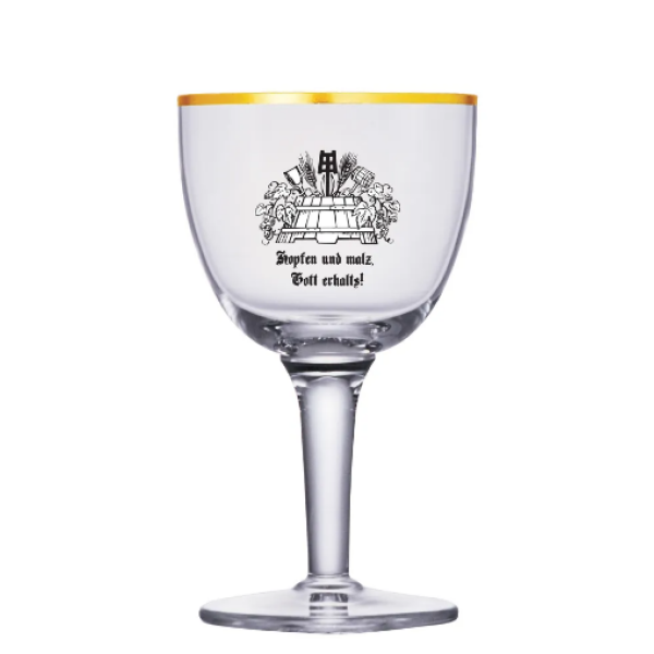 Jogo de Taças de Cristal Filete de Ouro para Cerveja  415ml - 2 unidades - Image 3