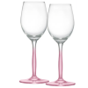 Jogo de Taças de Cristal Rosê para Vinho 210ml - 2 Unidades