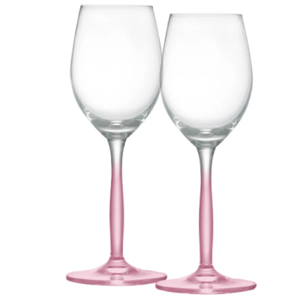 Jogo de Taças de Cristal Rosê para Vinho 210ml - 2 Unidades