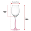 Jogo de Taças de Cristal Rosê para Vinho 210ml - 2 Unidades - Image 2