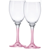 Jogo de Taças de Cristal Rosê para Vinho  255 ML - 2 Unidades