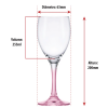 Jogo de Taças de Cristal Rosê para Vinho  255 ML - 2 Unidades - Image 2