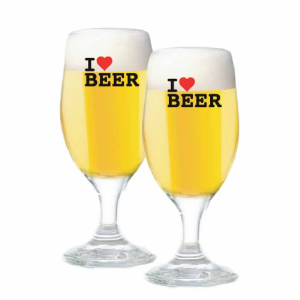 Jogo de Taças de Vidro para Cerveja 330ml - 2 Unidades