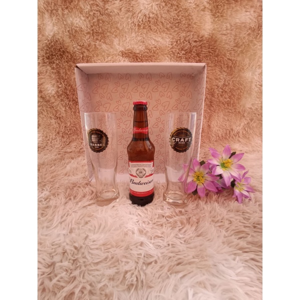 Kit Presente: Contém 2 Copos de Vidro para Cerveja 400ml + 1 Cerveja Long Neck - Image 2