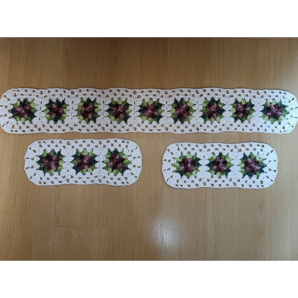 Base Inicial para Passadeira de Crochê  150 x 50cm