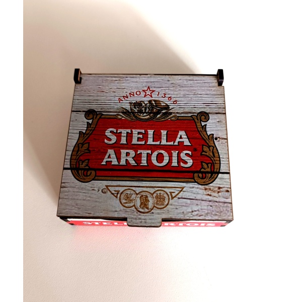 Jogo Porta Copos em MDF Stella Artois | 06 Unidades