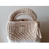 Bolsa Média Luxo em Crochê com Fios de Malha - Image 13