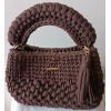 Bolsa Média Luxo em Crochê com Fios de Malha - Image 14