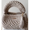 Bolsa Média Luxo em Crochê com Fios de Malha - Image 17