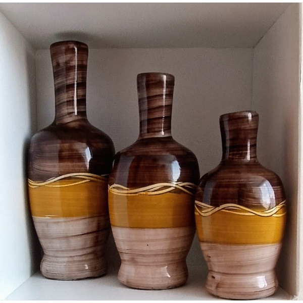 Trio de Vaso Médio Cerâmica - Image 3