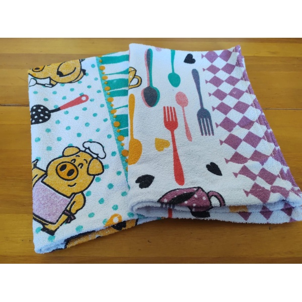 Kit Presente: Pano de Copa Felpudo Estampado | Kit com 10 unidades 40cmx60cm - Grande - Image 10