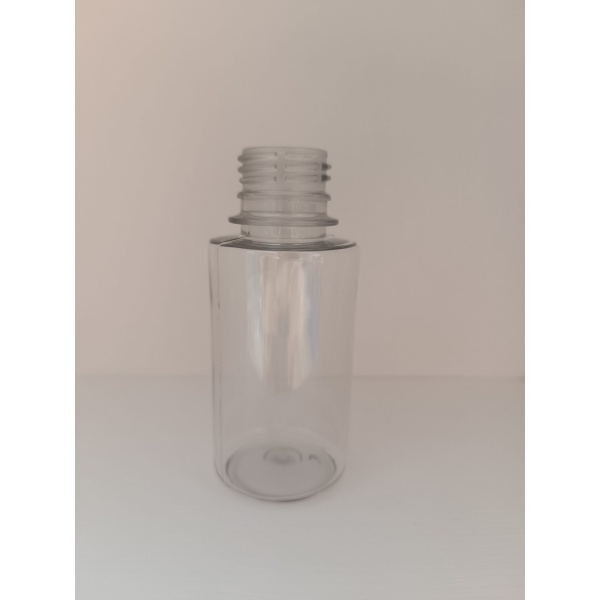Frasco Cilíndrico Pet 100 ml Boca Rosca 28mm Cristal | 85 unds